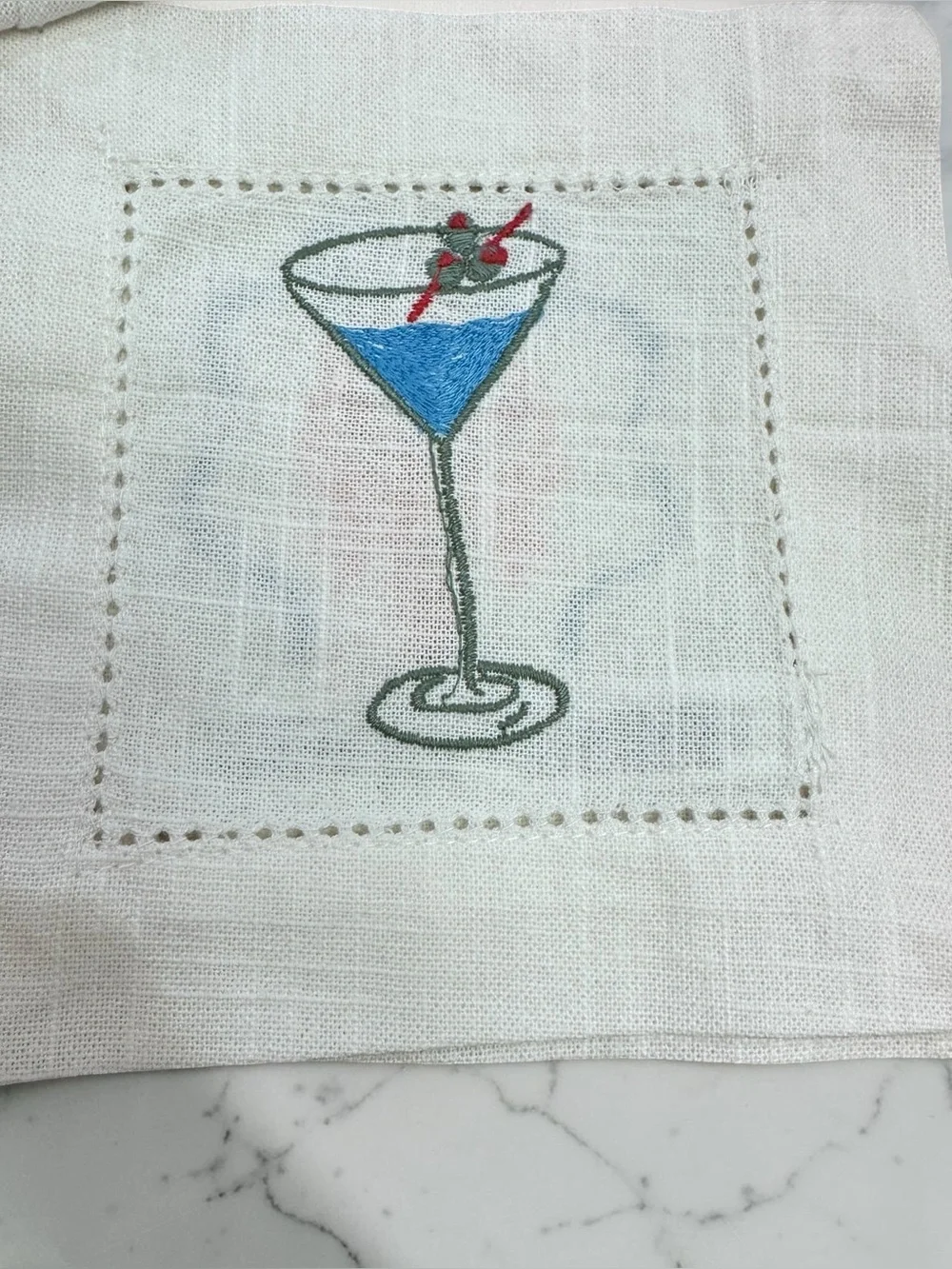 NWT Urban Outfitters Icon Embroidered Fabric Coaster Set